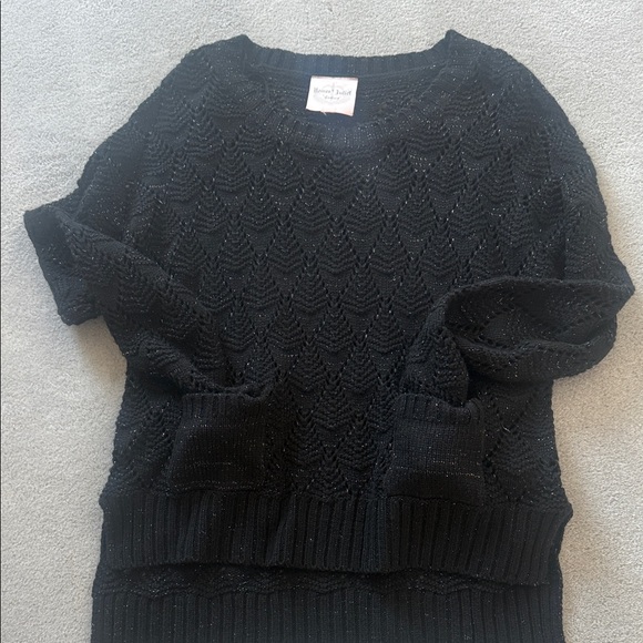 Romeo & Juliet Couture Black Textured Sweater - Picture 5 of 5